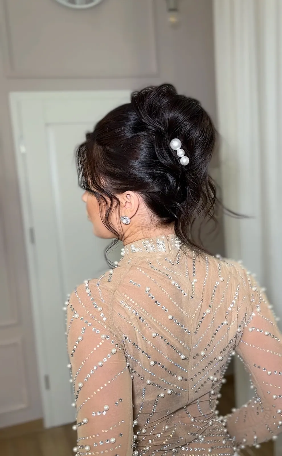 Fryzura ślubna - french twist, stylizacja Anna Popek