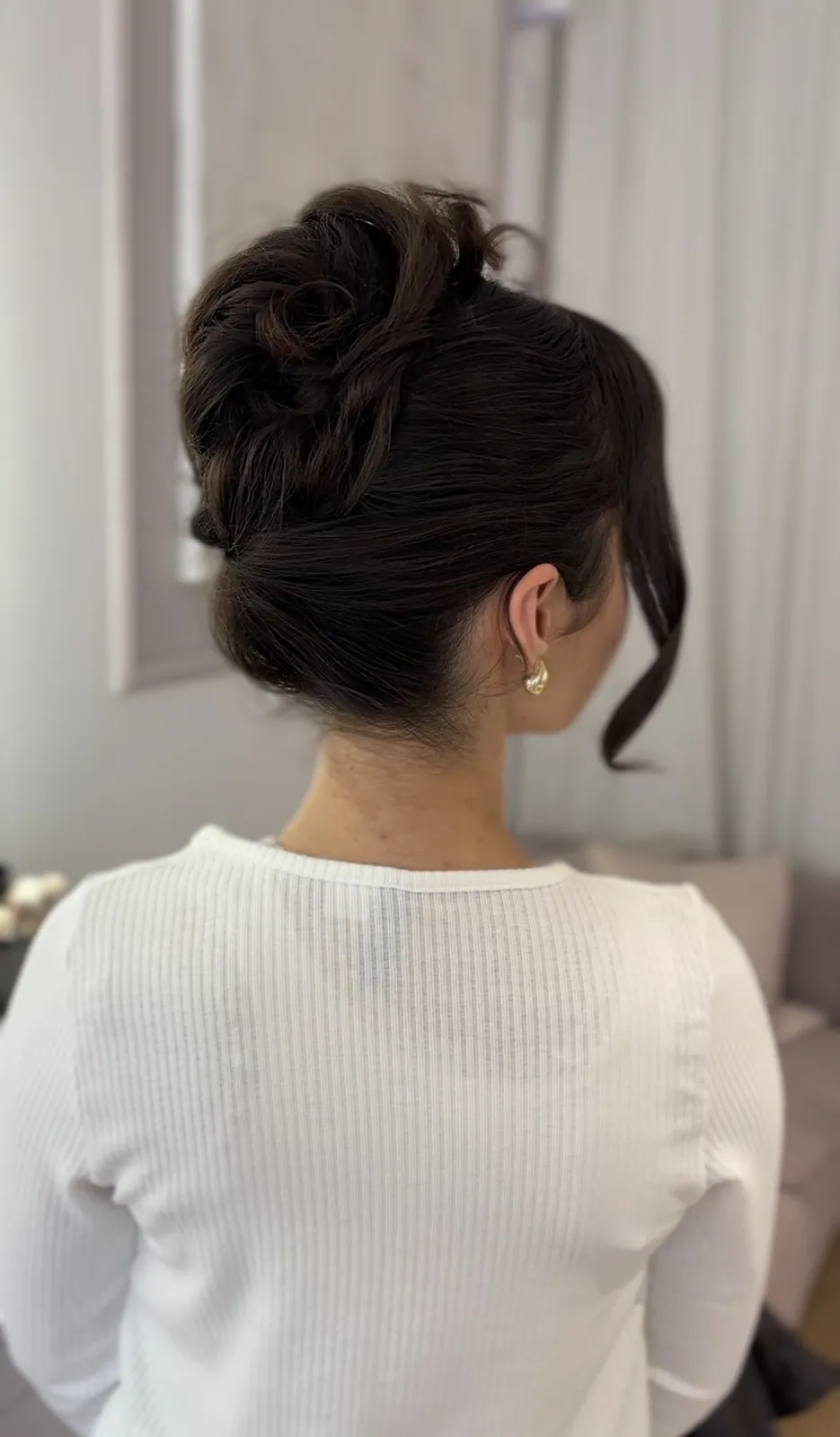 Fryzura ślubna - french twist, stylizacja Anna Popek
