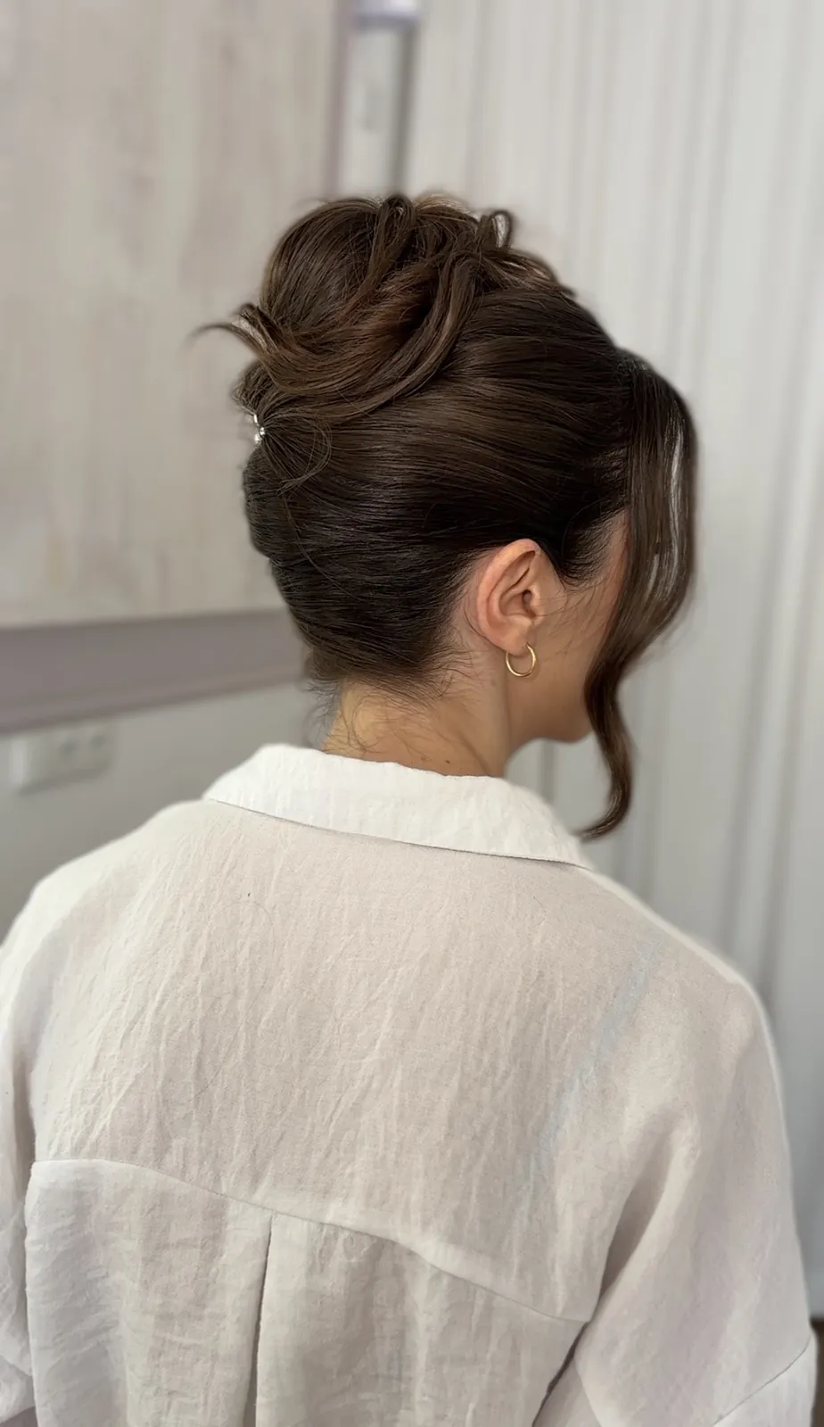 Fryzura ślubna - french twist, stylizacja Anna Popek