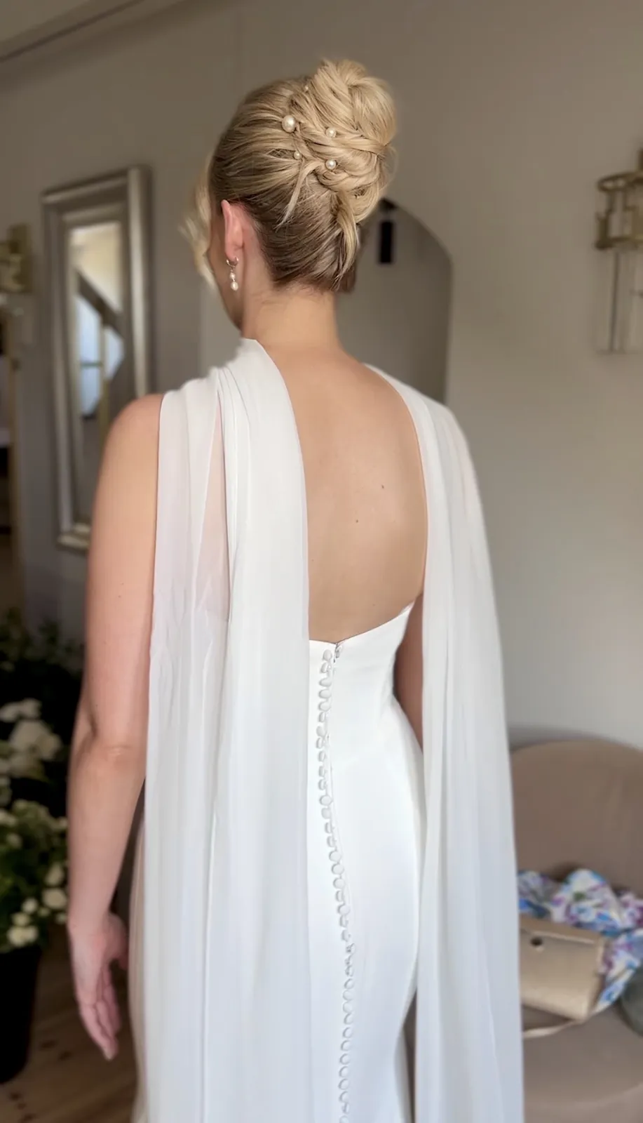 Fryzura ślubna - french twist, stylizacja Anna Popek