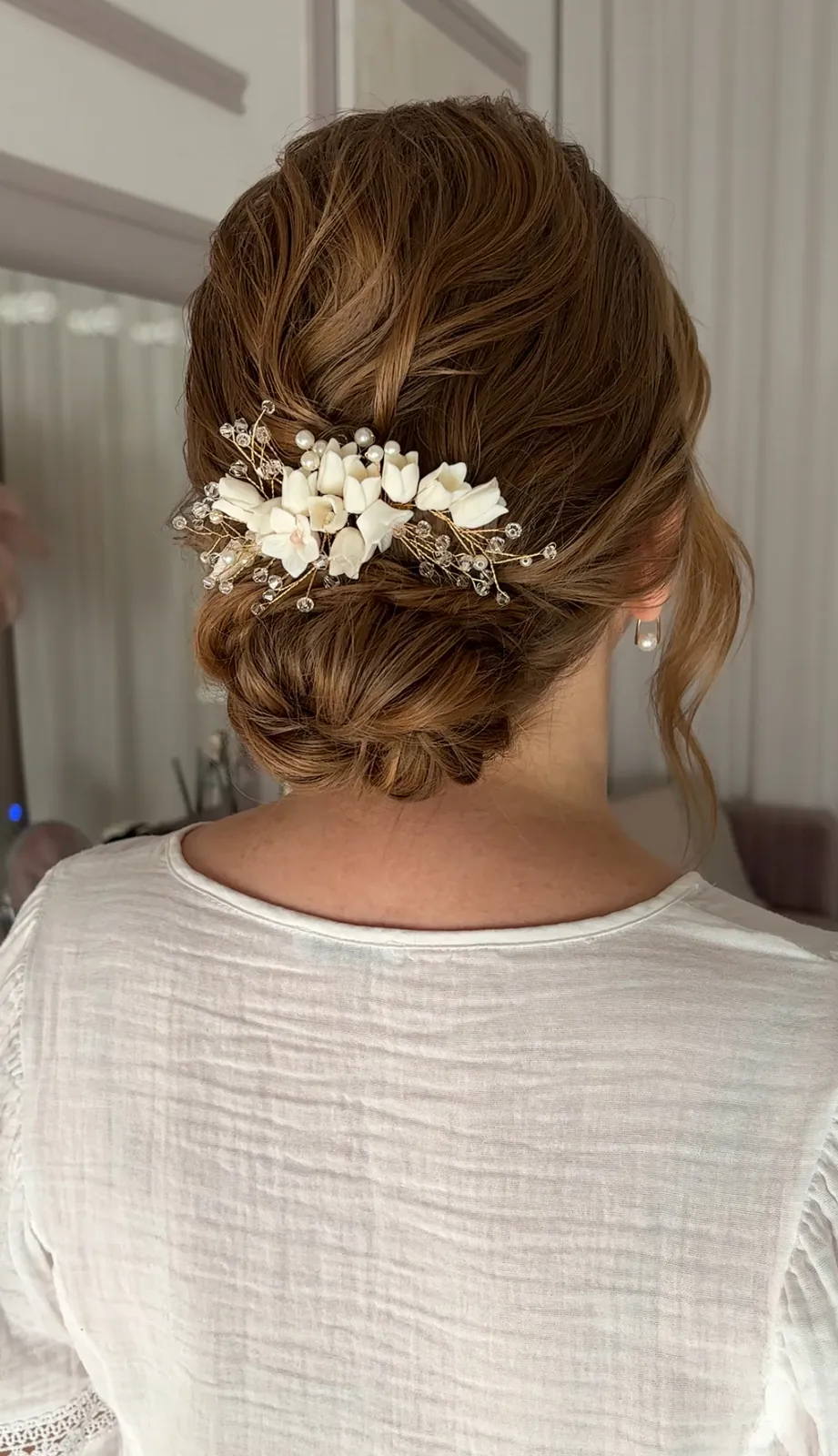 Fryzura ślubna - upięcia boho, stylizacja Anna Popek
